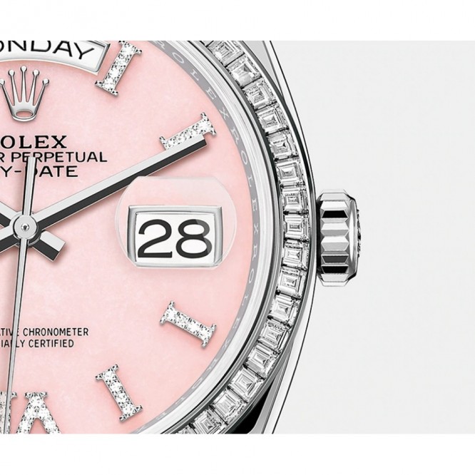 モデルオイス128396TBRター、36 mm、プラチナ、ダイヤモンド